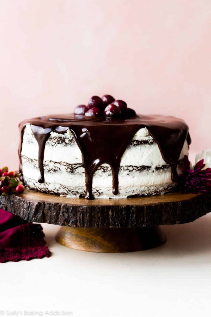 Recipes black forest cake chocolate ganache