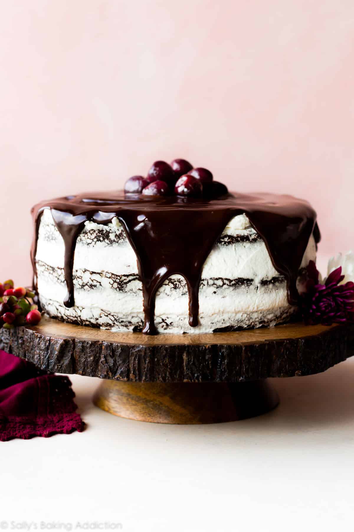 black forest cake chocolate ganache