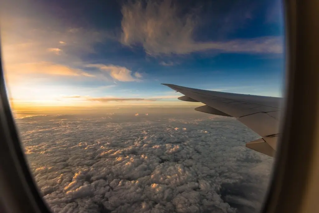 travel, plane, sunset, nature, airplane, trip, horizon, success, brown travel, brown sunset, brown plane, brown airplane